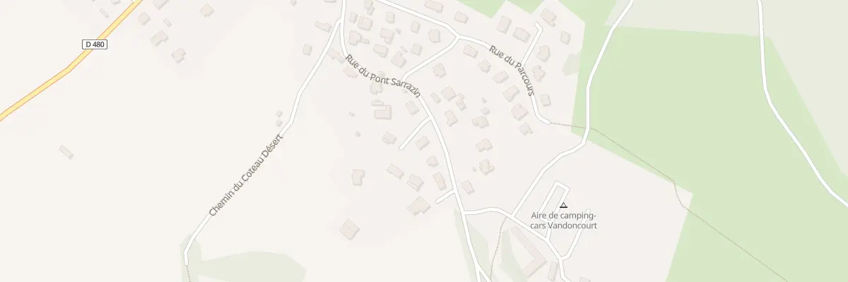 Plan du 32 Rue du Pont Sarrazin à Vandoncourt