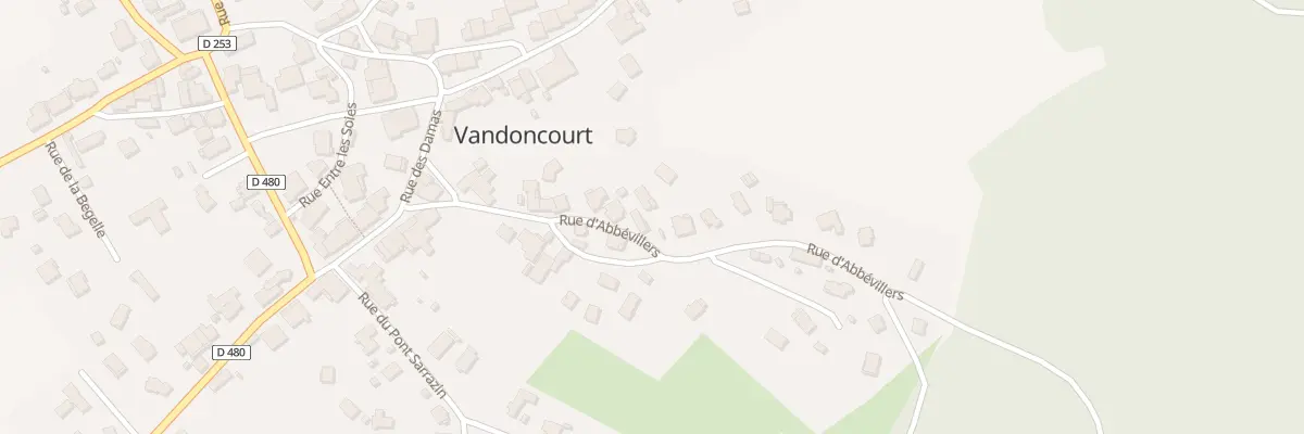 Plan du 15B Rue d’Abbévillers à Vandoncourt