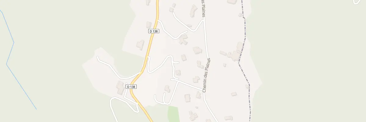 Plan du 5009 Les Plaines à Tanneron
