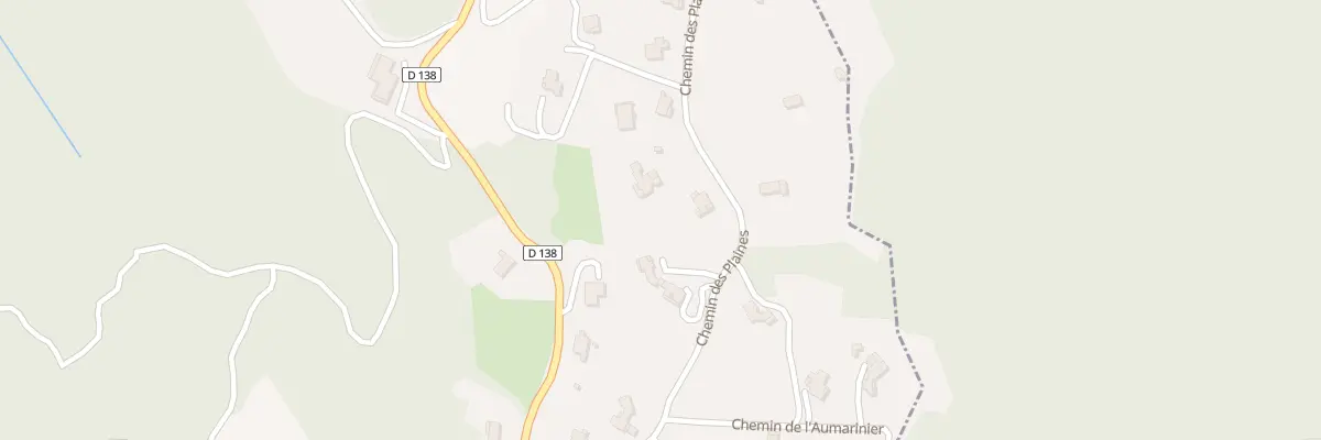 Plan du 558 Les Plaines à Tanneron