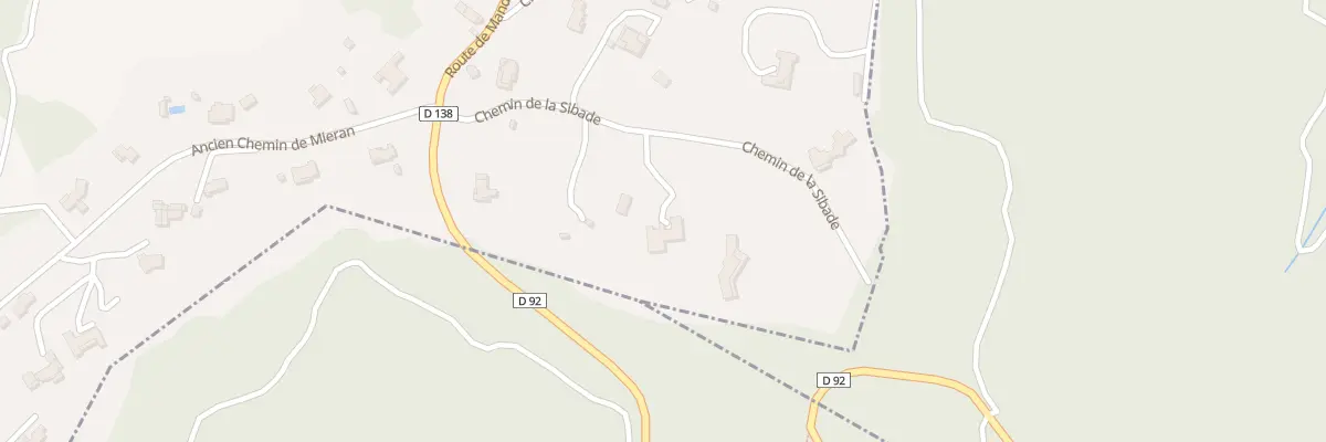 Plan du 349 Les Plaines à Tanneron
