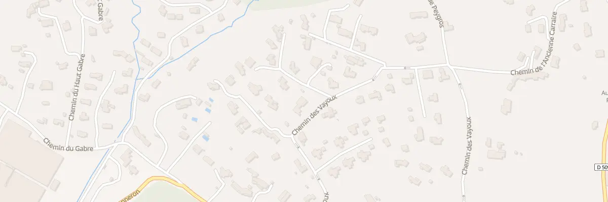 Plan du 710 Che des Vayoux à Auribeau-sur-Siagne