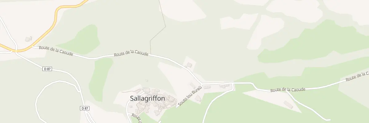 Plan du 431 Rte de la Caoude à Sallagriffon