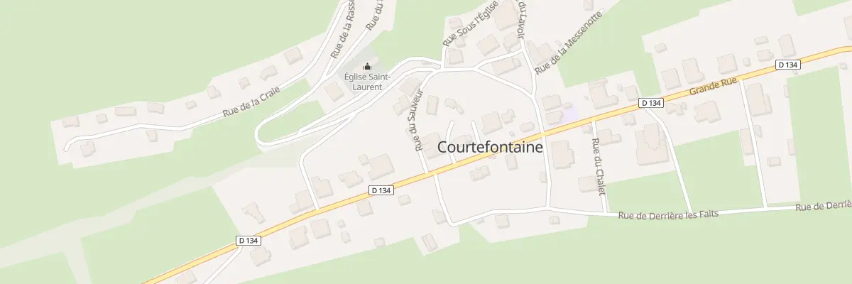 Plan du 9 Rue Grande à Courtefontaine