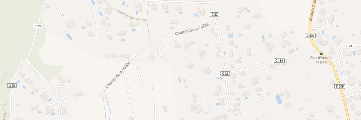 Plan du 5 Che de la Vallee à Grasse