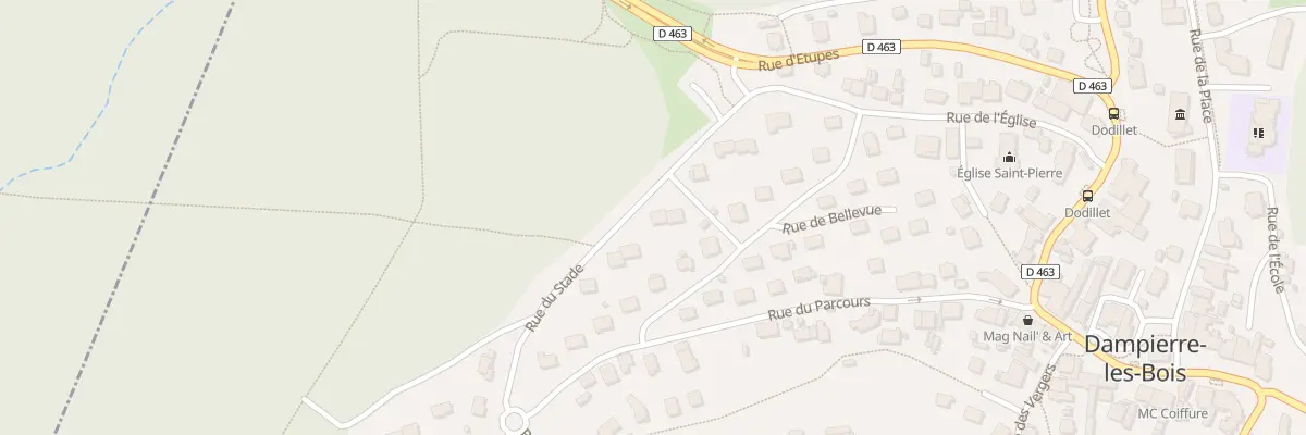 Plan du 9 Rue du Stade à Dampierre-les-Bois
