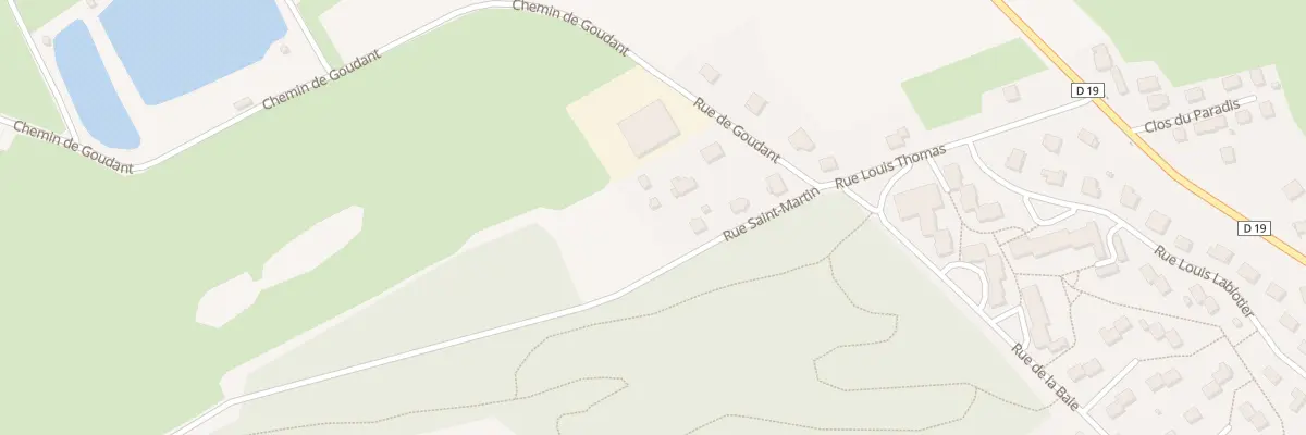 Plan du 1 Rue de Goudant à Bourogne