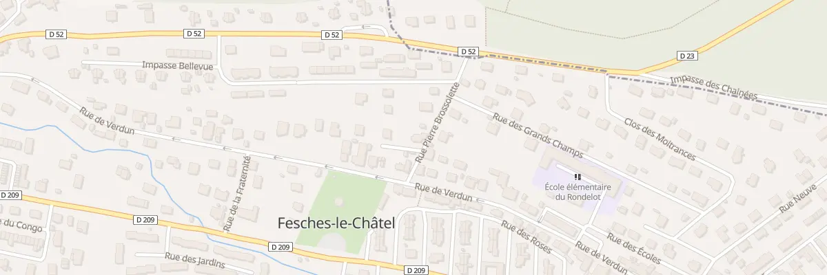 Plan du 1 Rue Pierre Brossolette à Fesches-le-Châtel