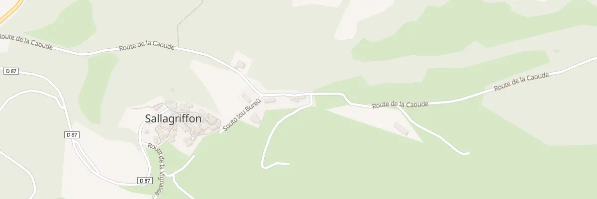 Plan du 500 Rte de la Caoude à Sallagriffon