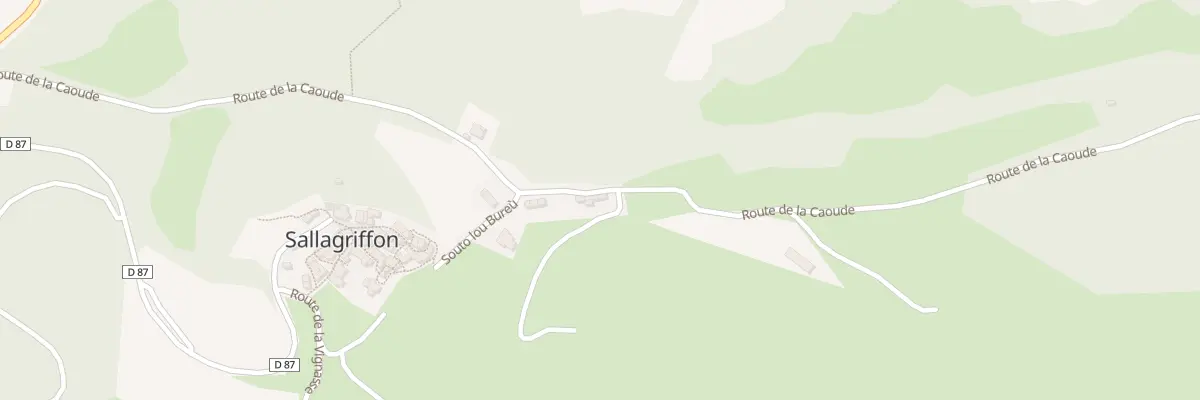 Plan du 582 Rte de la Caoude à Sallagriffon