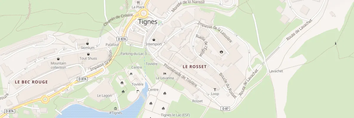 Plan du 5223 Res La Marmotte à Tignes