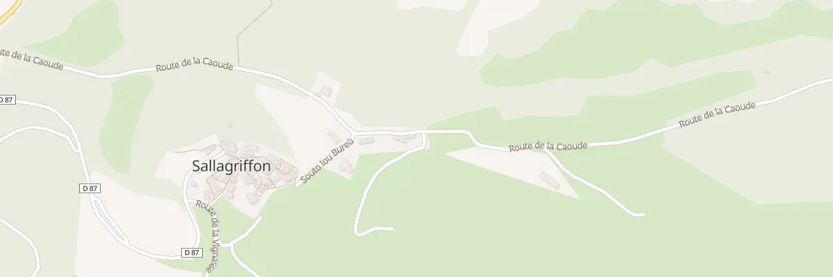 Plan du 592 Rte de la Caoude à Sallagriffon