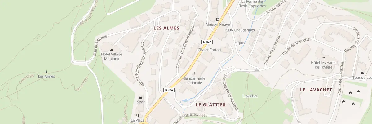 Plan du 58 Che des Chaudannes à Tignes