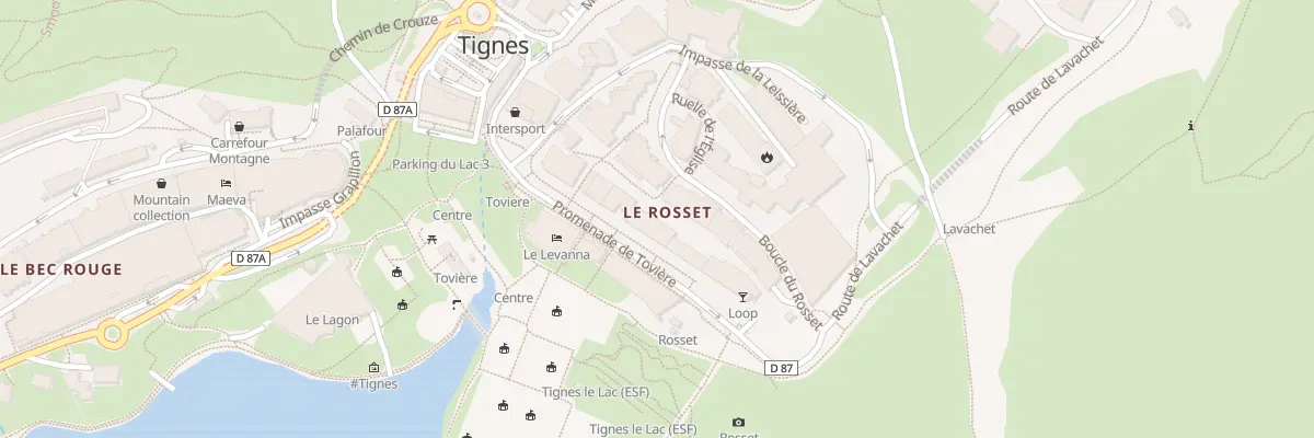 Plan du 219 Prom de Tovière à Tignes