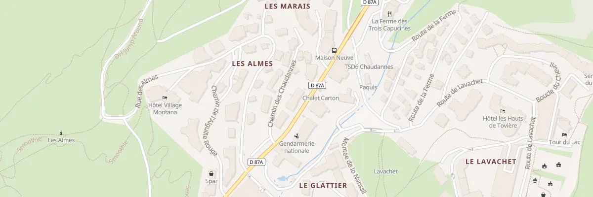 Plan du 5186 Imm Les Chaudes Almes à Tignes
