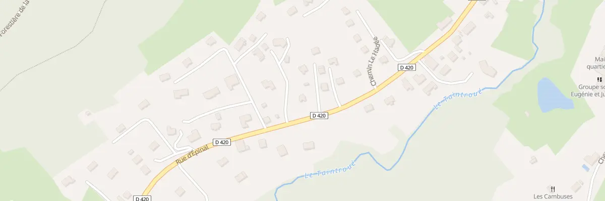 Plan du 158 Rue d’Epinal à Saint-Dié-des-Vosges