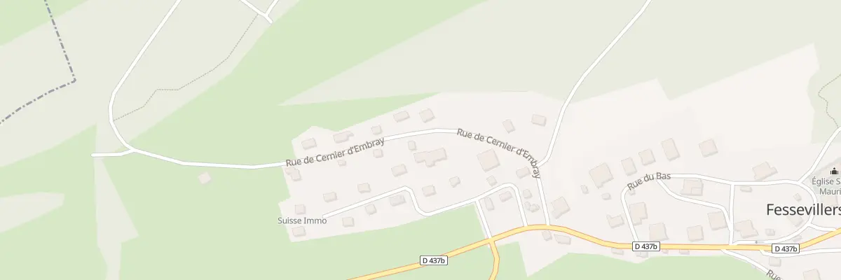 Plan du 3 Rue de Cernier d’Embray à Fessevillers