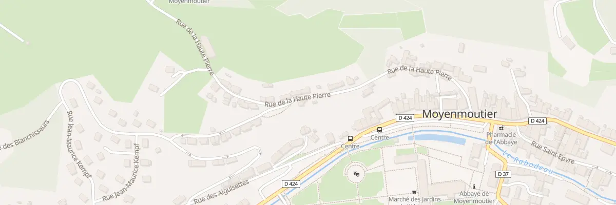 Plan du 11 Rue De La Haute Pierre à Moyenmoutier