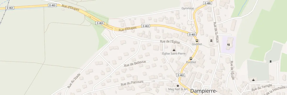 Plan du 1 Rue de Bellevue à Dampierre-les-Bois