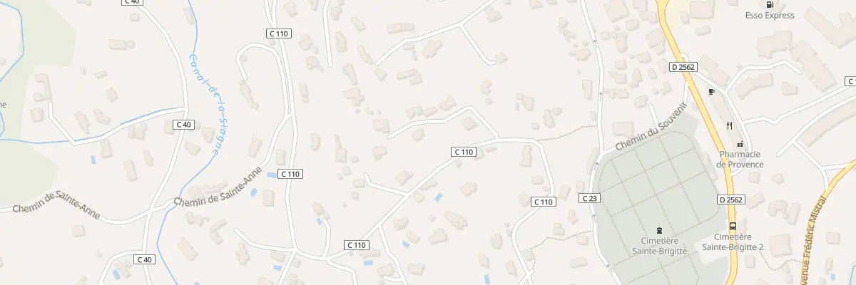 Plan du 261 Che des Basses Ribes à Grasse