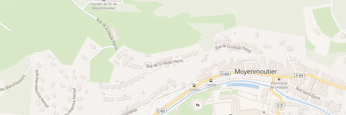 Plan du 24 Rue De La Haute Pierre à Moyenmoutier