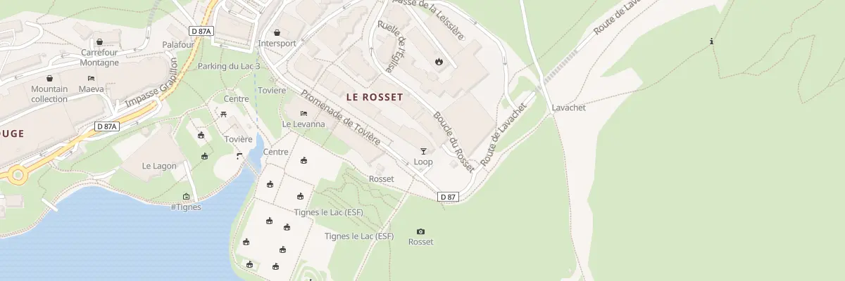 Plan du 309 Prom de Tovière à Tignes