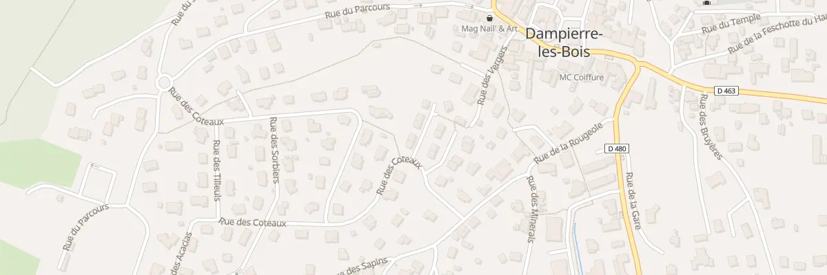 Plan du 11 Rue des Pommiers à Dampierre-les-Bois