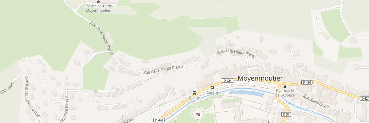 Plan du 22 Rue De La Haute Pierre à Moyenmoutier