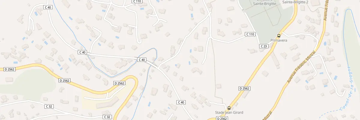 Plan du 292 Che des Basses Ribes à Grasse
