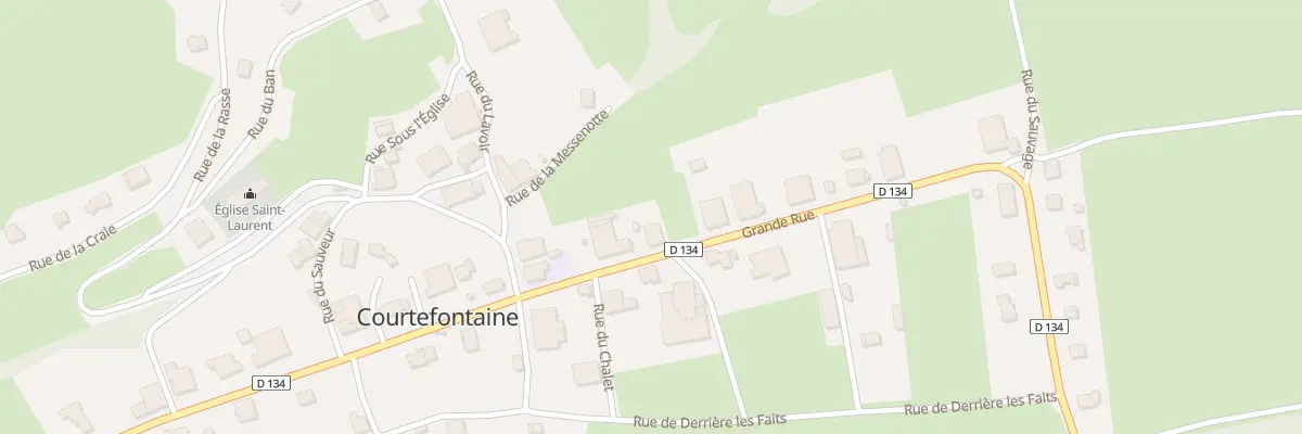 Plan du 21 Rue Grande à Courtefontaine