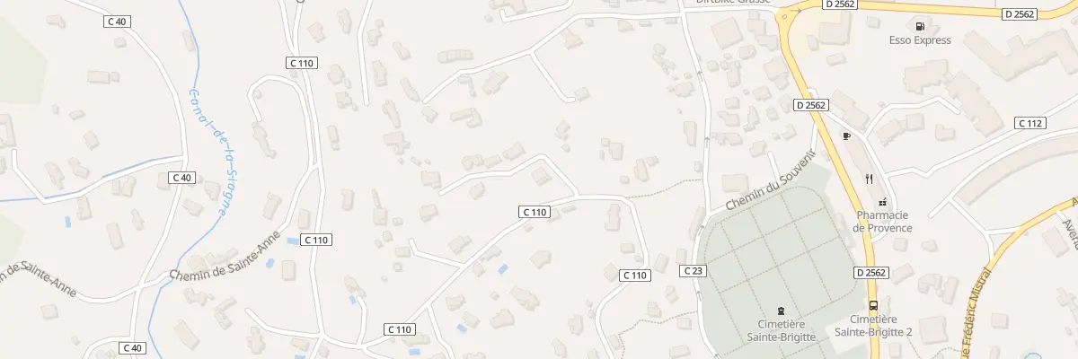 Plan du 263 Che des Basses Ribes à Grasse