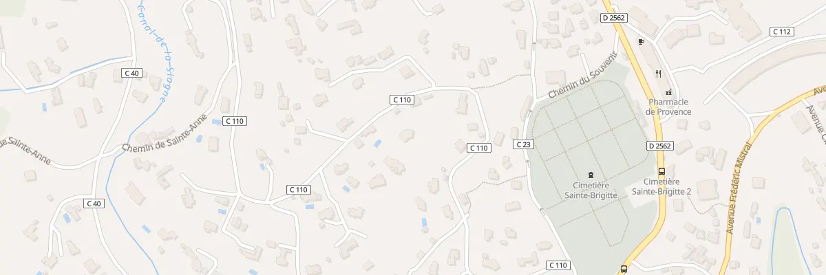 Plan du 264 Che des Basses Ribes à Grasse