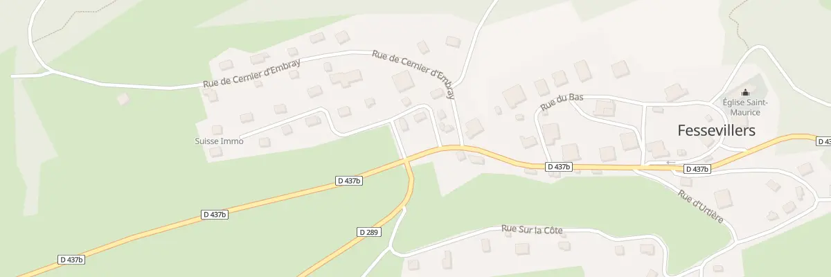 Plan du 2B Rue Edmond Voisard à Fessevillers