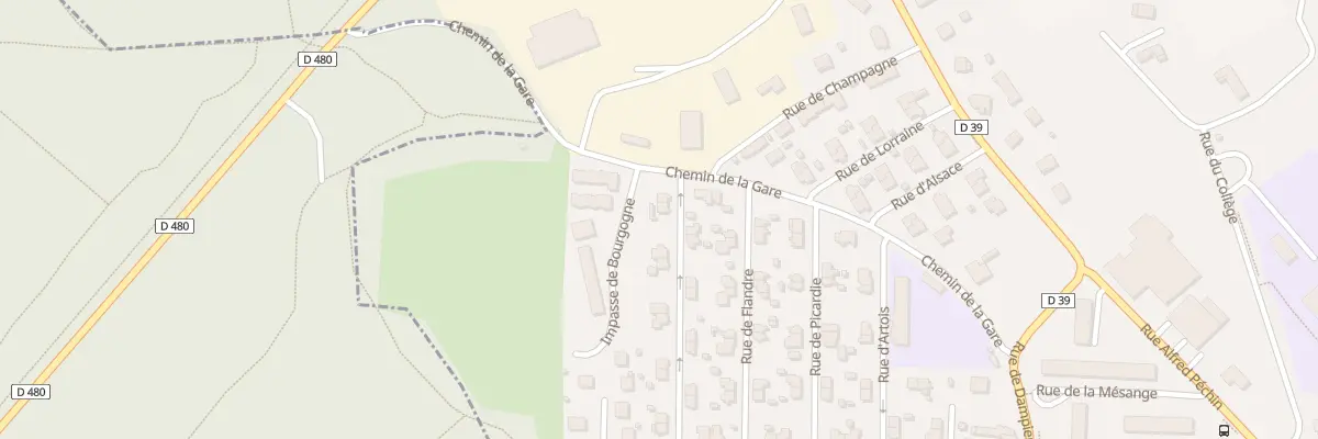 Plan du 4 Rue de Normandie à Beaucourt
