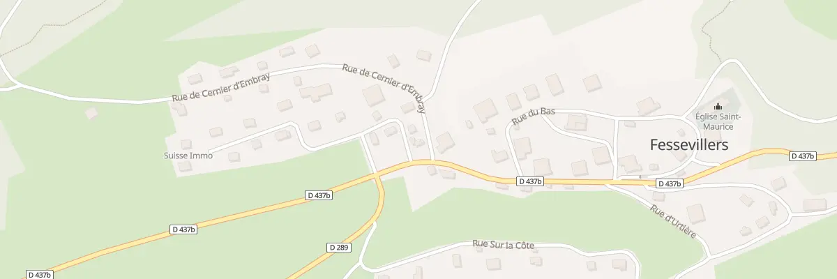 Plan du 2 Rue des Chalets à Fessevillers
