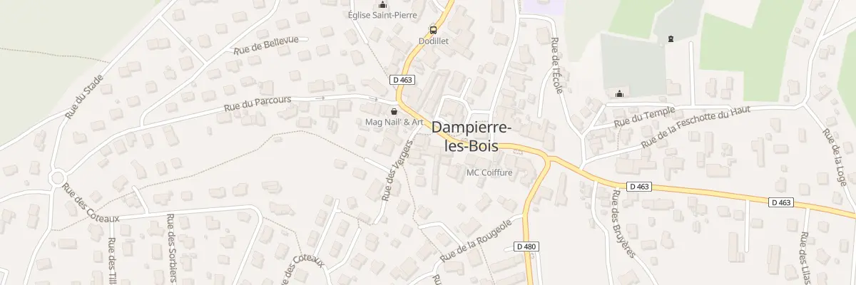 Plan du 14 Gr Grande Rue à Dampierre-les-Bois