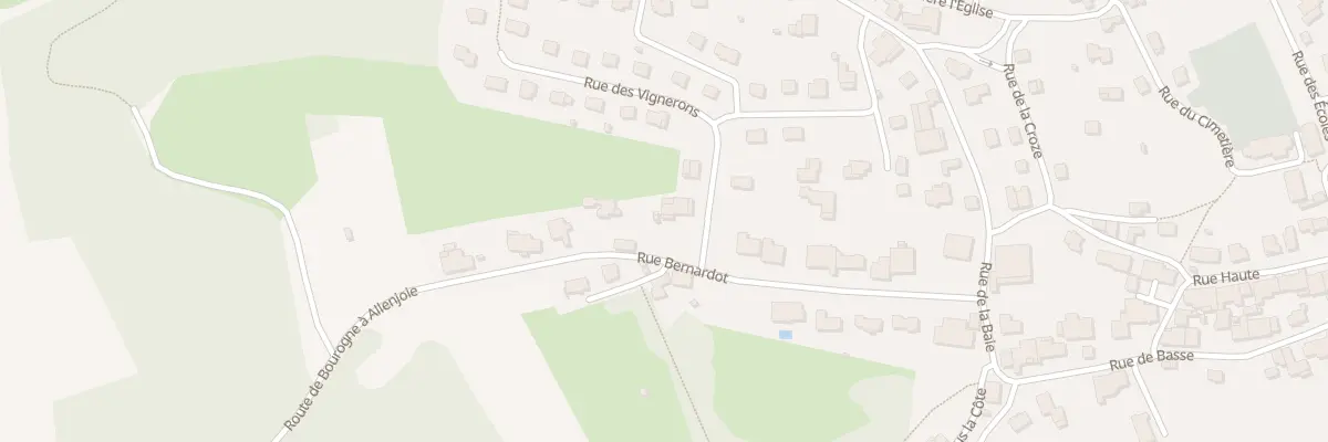 Plan du 16 Rue Bernardot à Bourogne