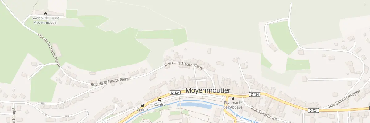 Plan du 12 Rue De La Haute Pierre à Moyenmoutier