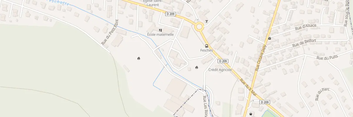Plan du 1 Pl de la Mairie à Fesches-le-Châtel