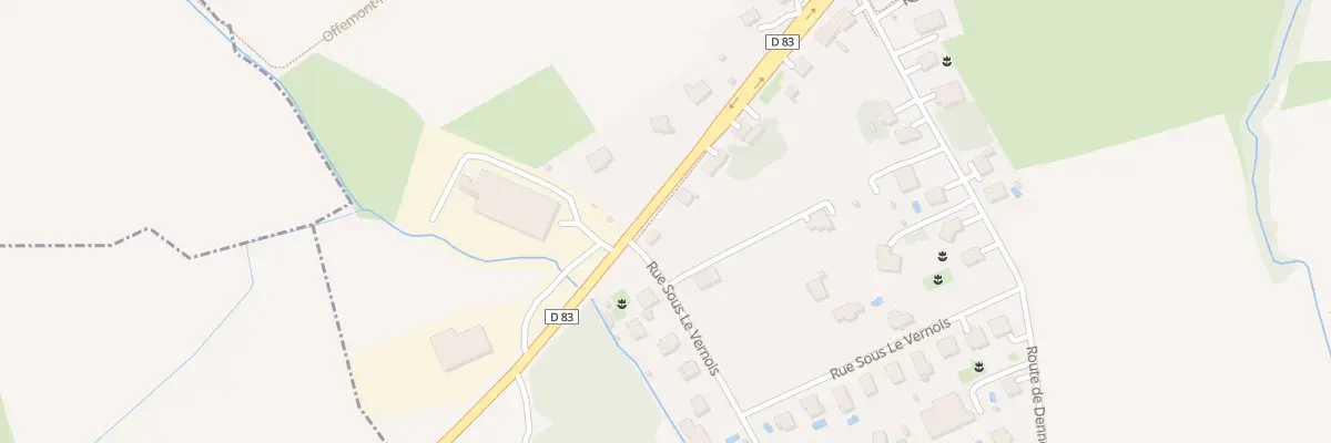 Plan du 2 N Rte Nationale à Roppe