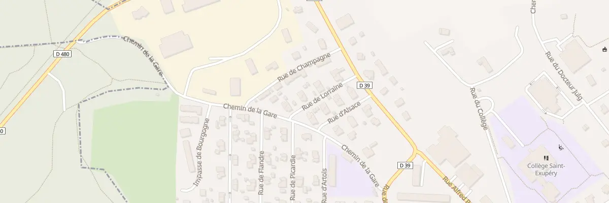 Plan du 10 Rue de Lorraine à Beaucourt