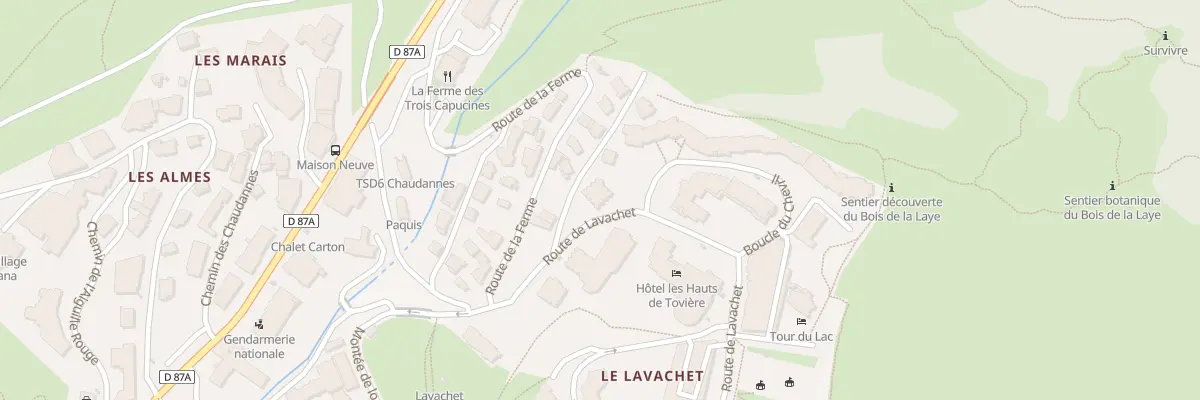Plan du 664 Rte du Lavachet à Tignes