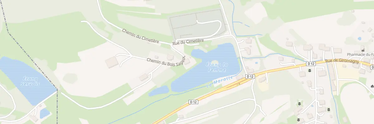 Plan du 1 Che du Bois Sageot à Étueffont
