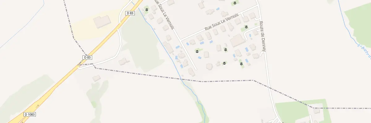 Plan du 14 Rue sous le Vernois à Roppe