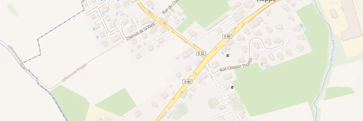 Plan du 1 Rue de Vétrigne à Roppe