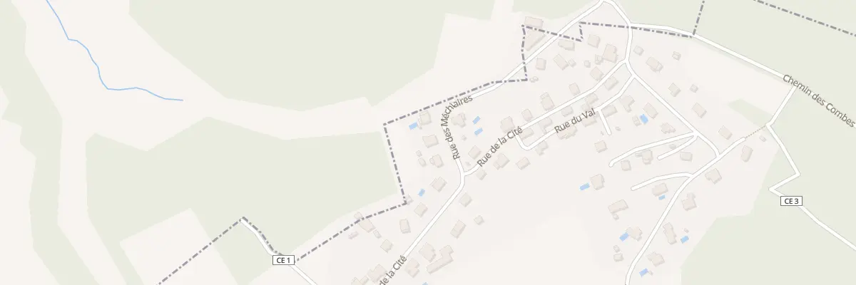 Plan du 6 Rue des Mechiaires à Montbouton