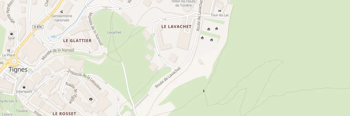 Plan du 70 Rue Boucle des Roches Rouges à Tignes