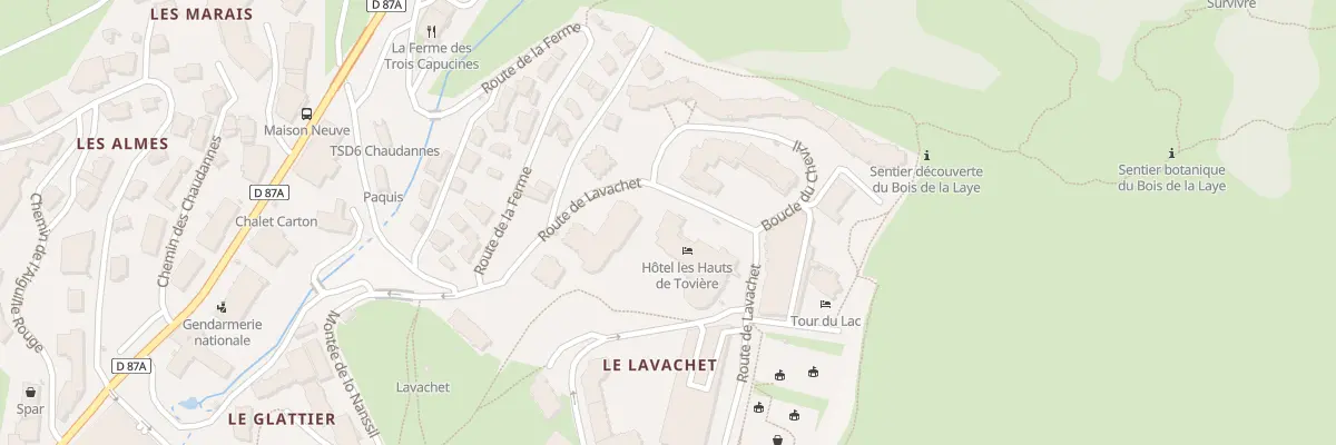 Plan du 595 Rte du Lavachet à Tignes