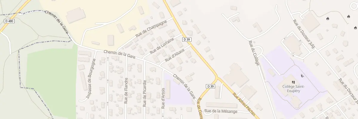 Plan du 5 Rue d’Alsace à Beaucourt