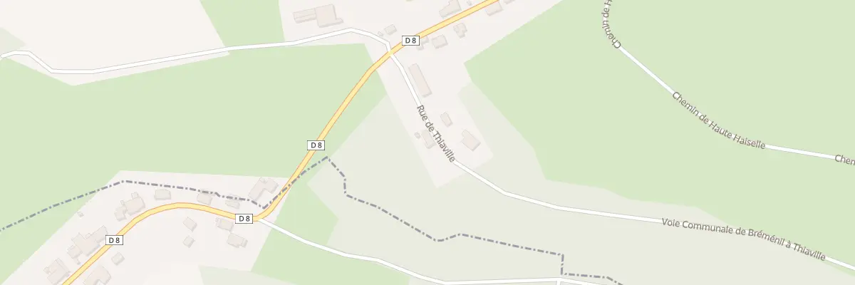 Plan du 2 Rue de Thiaville à Bréménil